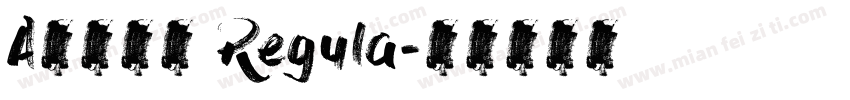 A书法英文 Regula字体转换
